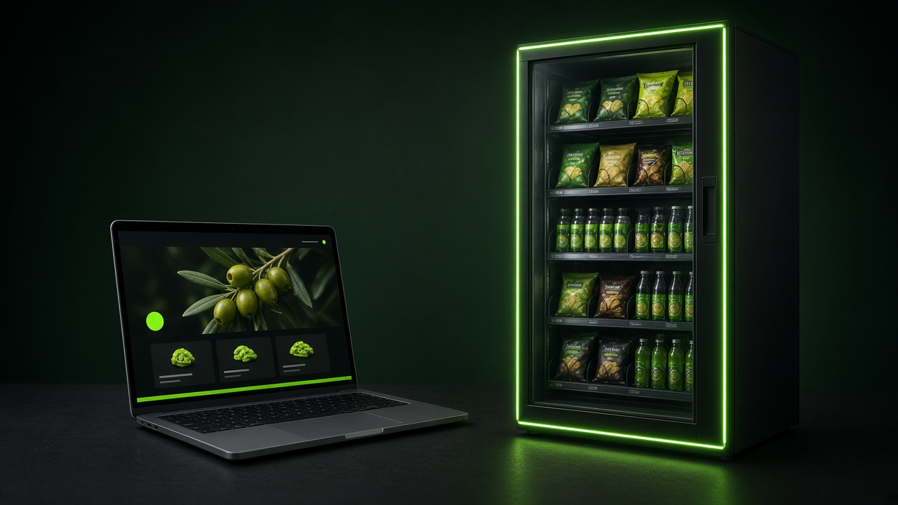 Estudio: web a medida junto a una máquina vending